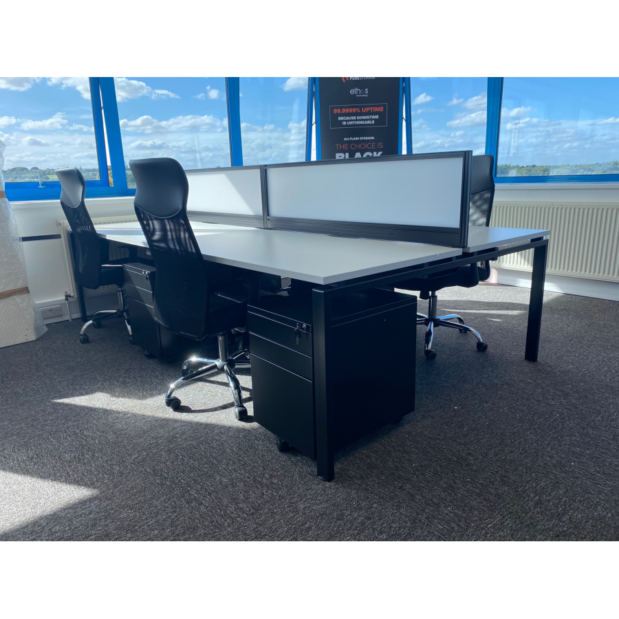 Adapt 6 Person Bench Desk | 1600mm Deep